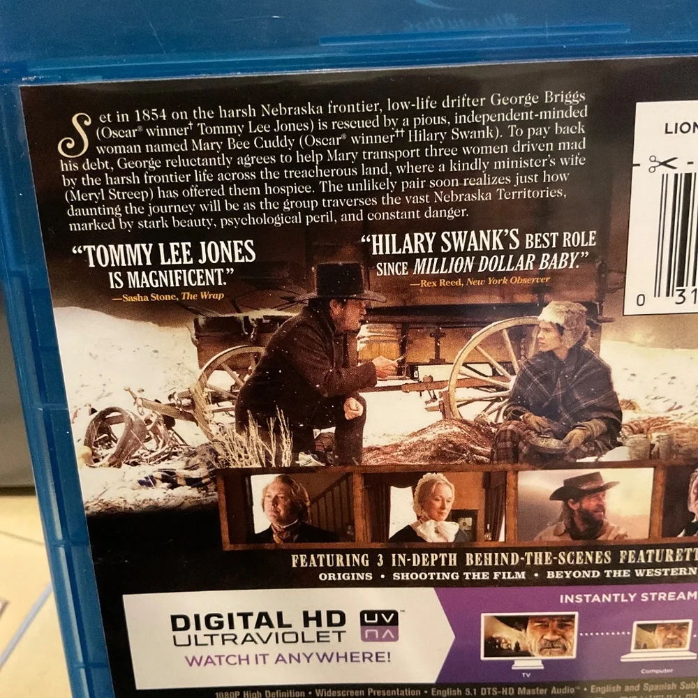 Blu Ray Disc -The Homesman. V42